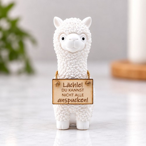 Deko figur lama alpaka - deko,