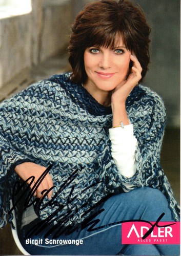 Autogramm birgit schrowange - autogramm,