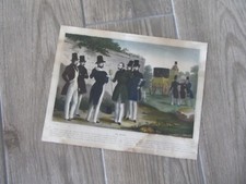 GRAVUR 19. Jh. LE DUEL EPEE 