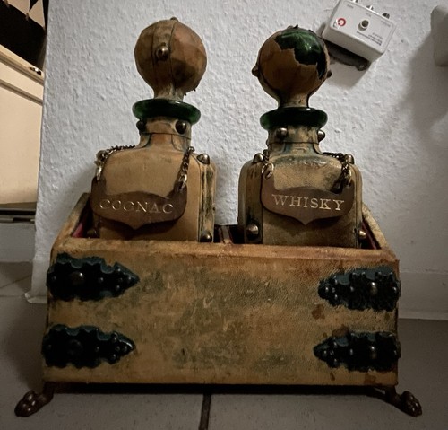 Antikes mid century leder - antikes, mid-century