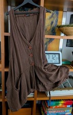 Lagenlook  Kleid  Longweste