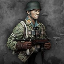 1:10 Büste Deutscher Fallschirmjäger - Abguss Resin, Modellbausatz