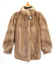 A1849 NERZJACKE ECHT PELZ PELZMANTEL NERZ JACKE PELZJACKE B-WARE