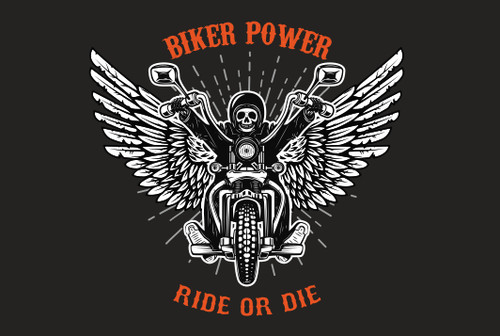 Fahne flagge biker - biker, angel