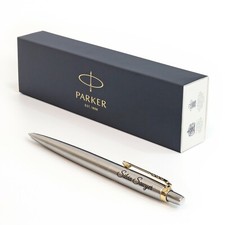 Personalisierter Parker Jotter SS Kugelschreiber + Geschenkbox | Lasergravur