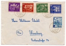 DDR 1952 Mischfrankatur Aufbau