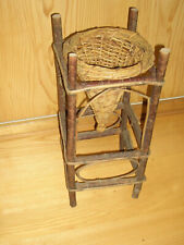 Weiden-Pflanzkorb Weide NATUR sehr rustikal Handarbeit Höhe ca.49cm x 23 x 23 cm