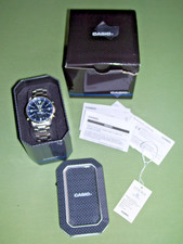 Casio Radio Controlled Silber Herren Armbanduhr LCW-M100DSE Solaruhr Edelstahl