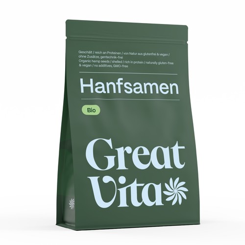 Greatvita bio hanfsamen - bio, 1000g