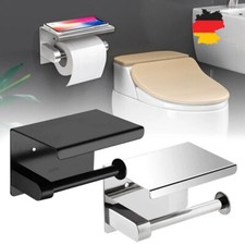 Toilettenpapierhalter ohne Bohren Klopapierhalter WC Klorollenhalter Edelstahl