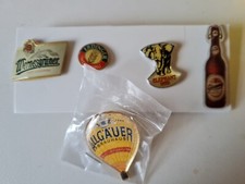 5 x PIN, Bier, ERDINGER, ELEPHANT,  GLEUMES......
