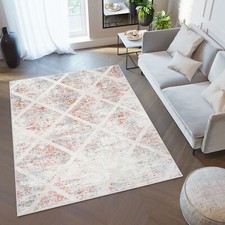 Teppich Kurzflor Grau Beige