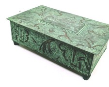 WMF Art Deco - Dose - Zigarrendose Etui - Messing - Bakelit 1900er Ägyptisierend