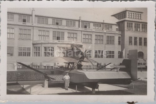 Foto blick auf ein flugboot - ein,