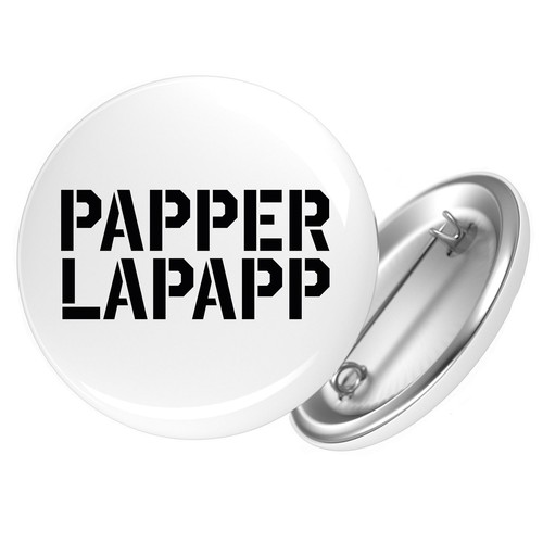 Button papperlapapp schriftzug - papperlapapp,