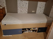 ?JUGENDBETT/GÄSTEBETT?MIT NEUWERTIGER MATRATZE u. VERSTELLBAREM LATTENROST