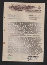 AUE, Brief 1937, Ernst Gessner AG Textilmaschinen-Fabrik