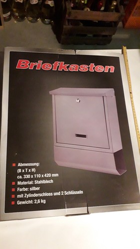 Briefkasten stahlblech neu mit - briefkasten,