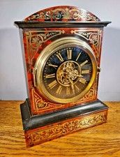 PRACHTVOLLE FRANZÖSISCHE BOULLE UHR & UHRWERK AUS DEM 19. JAHRHUNDERT VON FARCOT um 1865