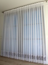 NEU Hochwertige Exklusive Gardine VOILE Store Gipüre Spitze MAßANFERTIGUNG