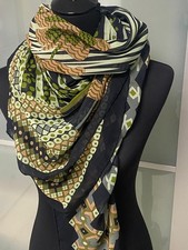 Vintage Elegance Paris Seiden Damen Tuch Halstuch Kopftuch Schultertuch