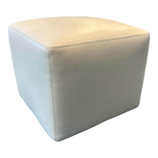 Minotti Hocker Damier Leder Nappa 401 Sabbia