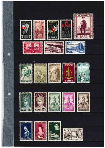 Briefmarken saarland jahrgang - saarland,