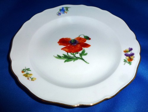Meissen kuchenteller blumen - -,