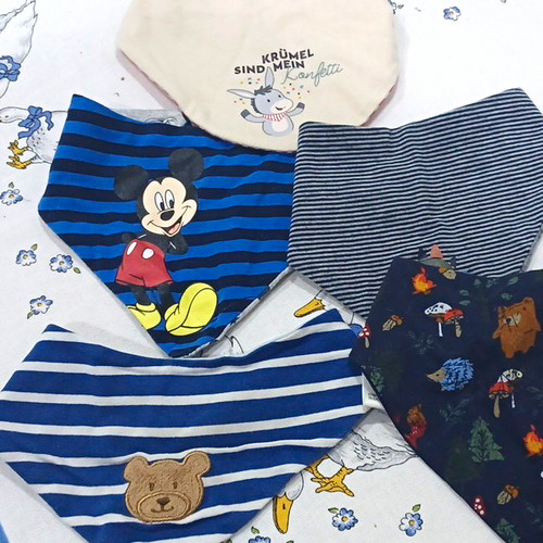 Baby dreieckstuch set - 5, dreieckstuch-set
