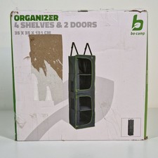 Bo-Camp Organizer 4 Fächer 2 Türen Camping Wohnwagen Zubehör Regal Stoff Hänge