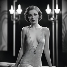 Dame Frau Model Vintage Retro