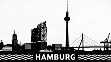 Leinwandbilder Hamburg Skyline