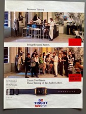 Tissot TwoTimer Ana-Digi Original 1988 Vintage Watch Advert Werbung Uhr Reklame