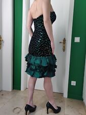 A. J. Bari Abiball Tanzkleid Salsa Karneval Kostüm Anlass Kleid Dress Grün S WGT