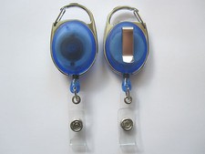 10 x Skipasshalter, Ausweishalter, Ausweisjojo, Skipassjojo, Yoyo, blau