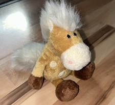 Nici Kuscheltier Schlenker Pony Pferd hellbraun braun gefleckt, ca. 17 cm