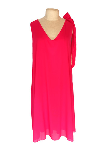 Damen chiffon kleid - chiffon, 💙