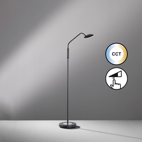 Schwarz led leseleuchte - schwarz,