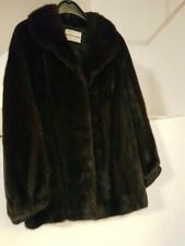 Nerzjacke in dunkelbraun - VB