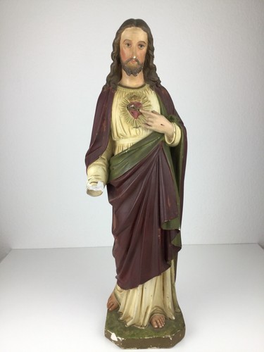 Große alte heiligenfigur - alte, herz