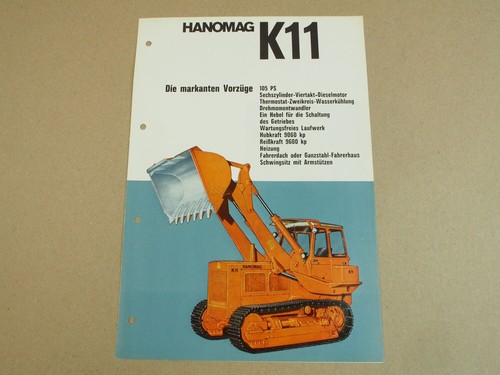 Prospekt hanomag k11 laderaupe - k11,