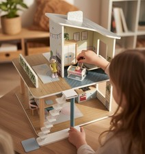 Puppenhaus Holz 42-teilig