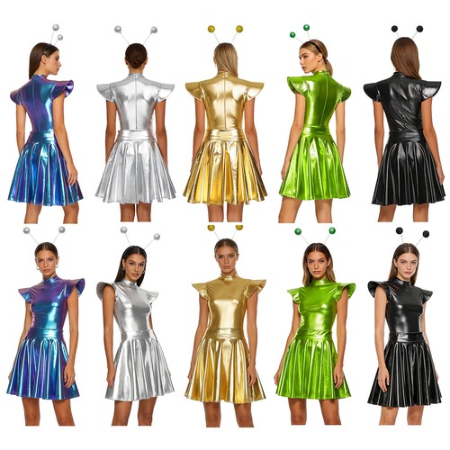 Damen alien kostüm space - alien,