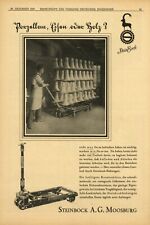 Steinbock Hubwagen Moosburg Reklame von 1928 Werbung