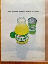 Gatorade Thirst Quencher Stokely Original 1970 Vintage Advert Werbung Reklame