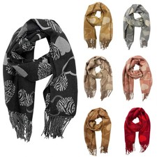 Herz Leopard Schal Winter