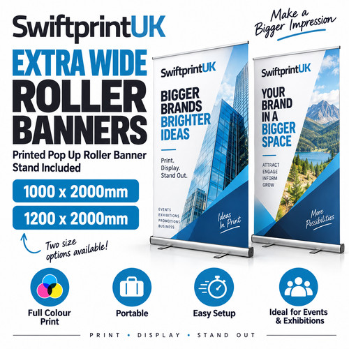 Rollbanner bedruckt extra - -,