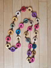 Modeschmuck Halskette Holz