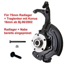 Achsschenkel komplett rechts