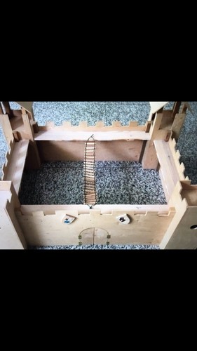 Ritterburg holz unikat - ritterburg,